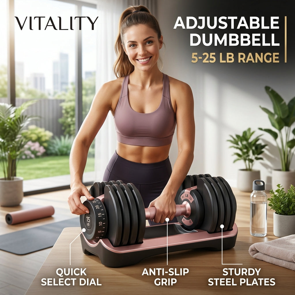 Women's Adjustable Dumbbell – Perfect for Home Workouts