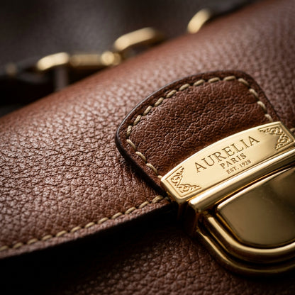 Elegant Women's Handbag – Timeless Luxury with Gold Accents